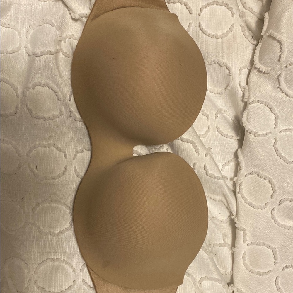 Beige Strapless Bra